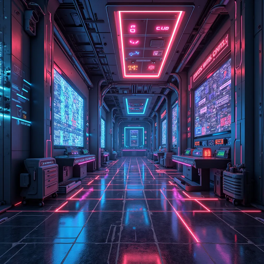 generate background image which should be techy with attractive elemnets
it should kind of relate to induction for coding club. neon elements should be used  above half part