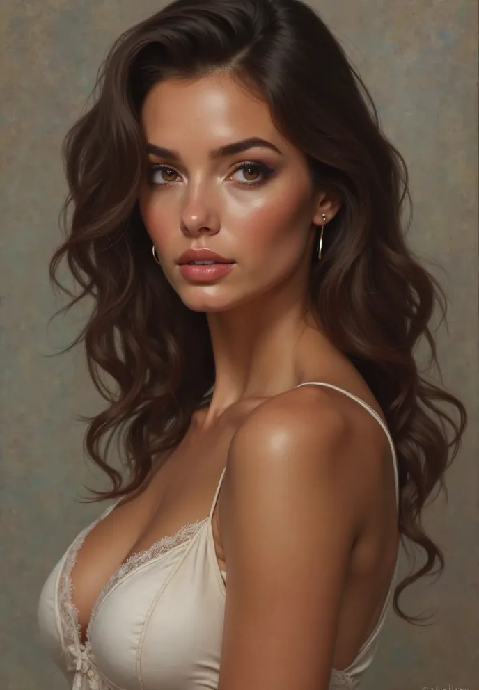 Creating a brunette woman, Medium size and sexy