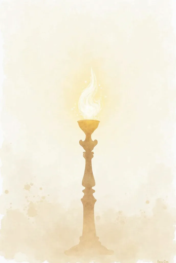 Simplified watercolor torchator silhouette 