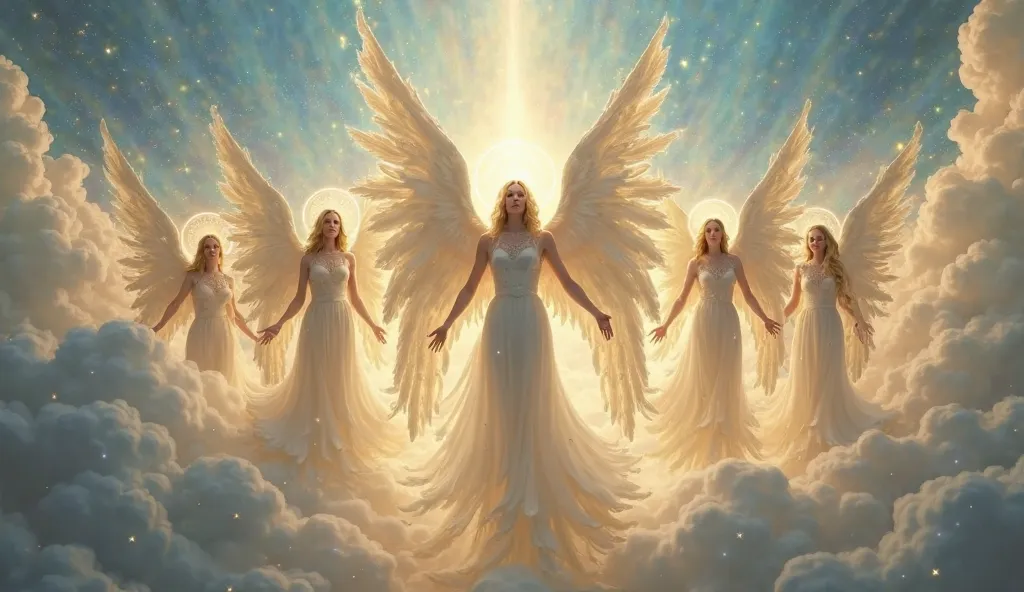 create 6 heavenly angels