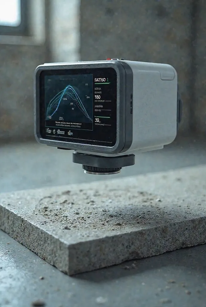 I want a camera to measure the roughness of concrete. I want the camera to wave on the sample to be measured. I want the camera to be realistic 