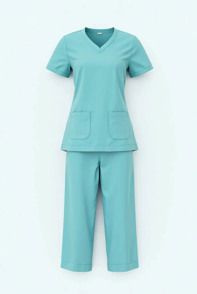 A picture of me :


- **زي تمريض** elegant folded carefully (shirt and pants or a light shade in **. The details of the fabric** nursing uniform looks like the color of the sea.  
- **are soft aqua blue** placed over the clothes, vertically or elongated to...