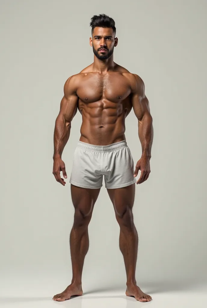 The soccer player Lamine Yamal in boxer shorts