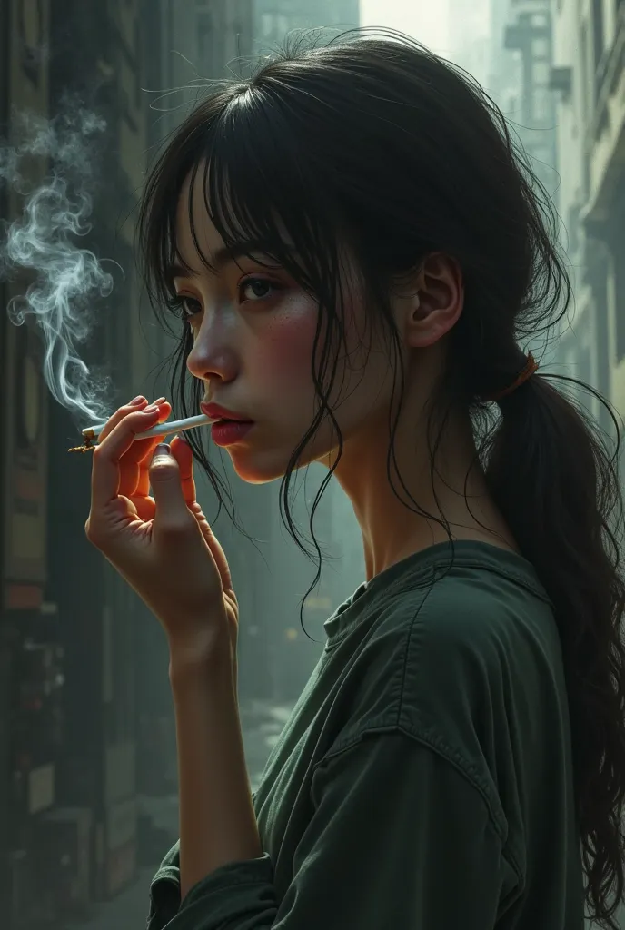 Girl smoking