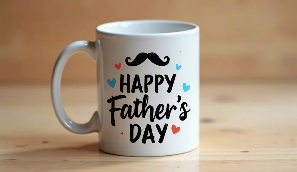  Design to sublimate mug. Father's Day motif,  Fun Message , Adorable images, High Quality, high resolution image 