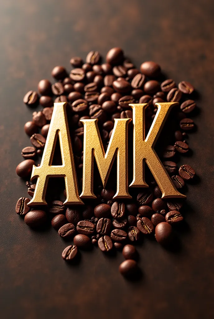 Logo for coffee shop with the letter amk
