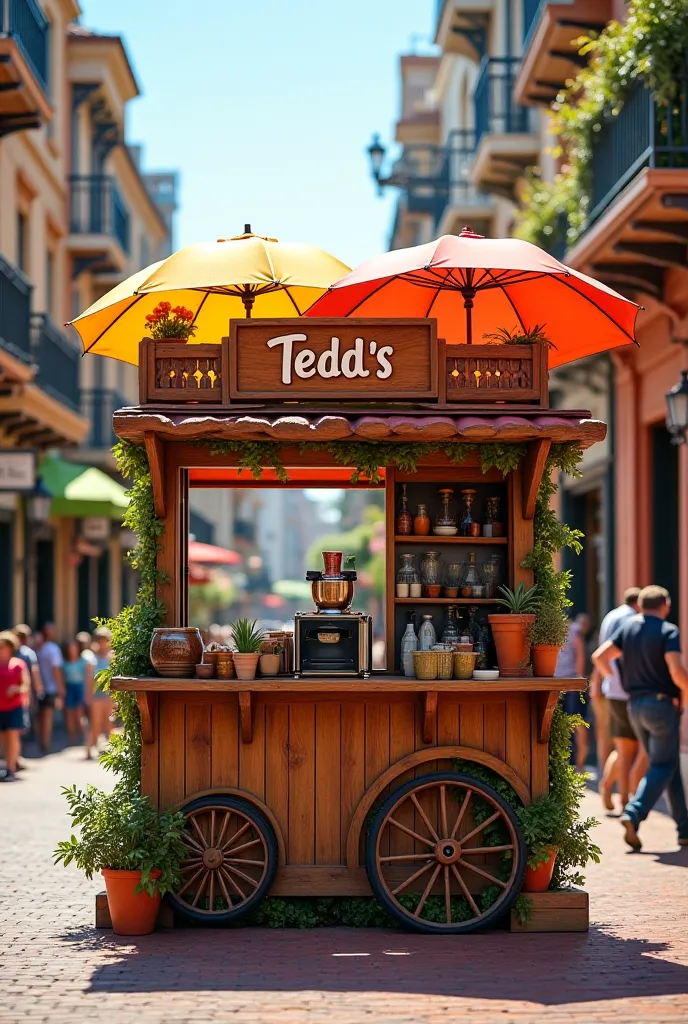 Arabica cart with name tedds on it 