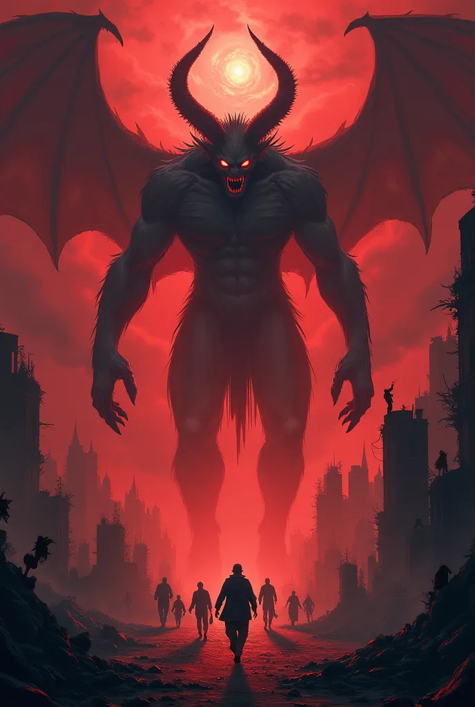 Create a Demonic Apocalypse-themed book cover 