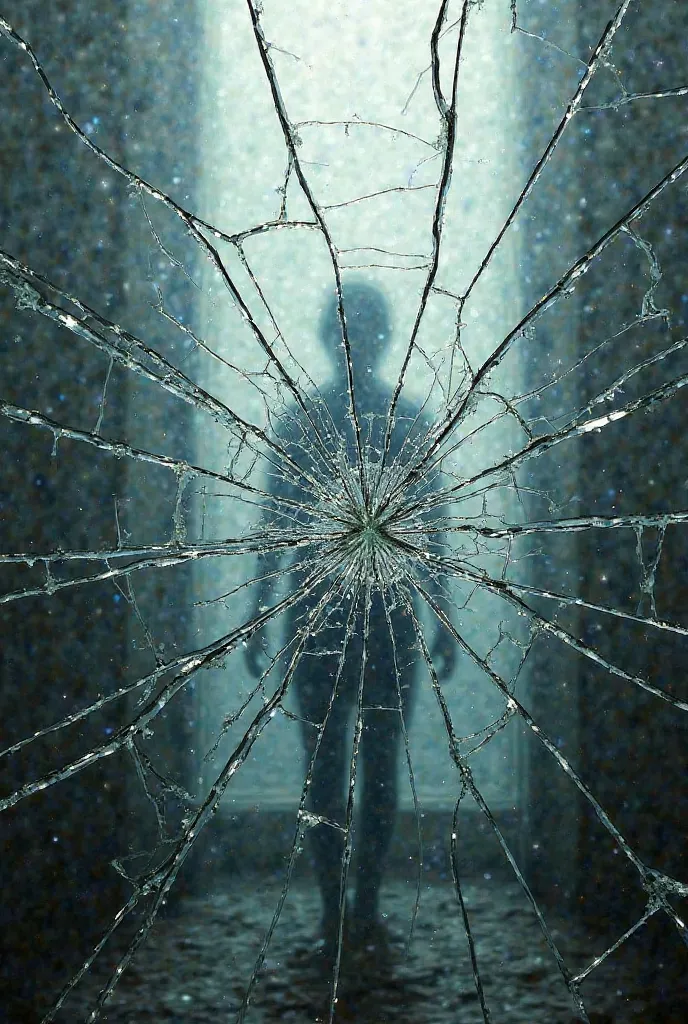 Cracked glass