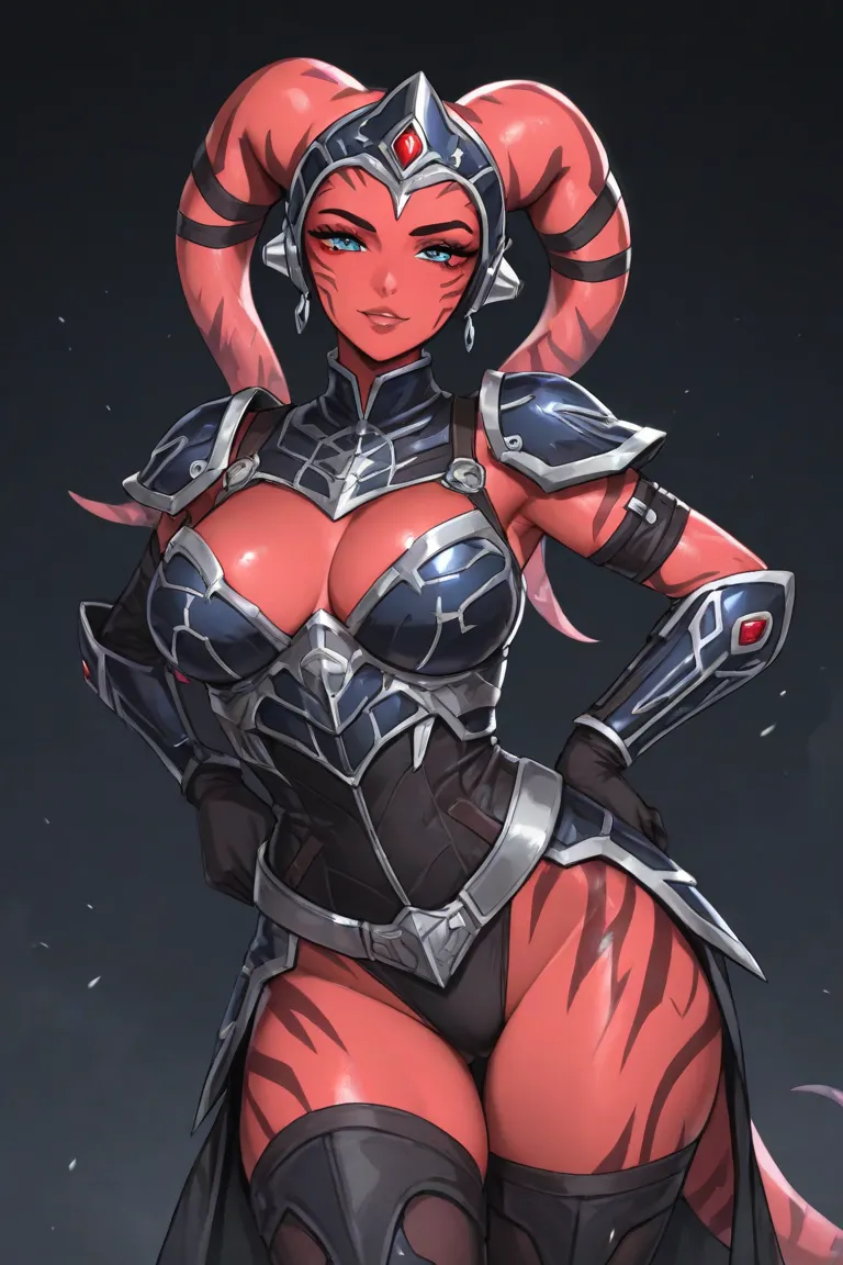 Twi'lek red skin midiavel armor