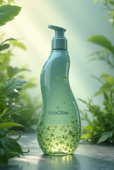 A bottle of shampoo called EcoGlow 