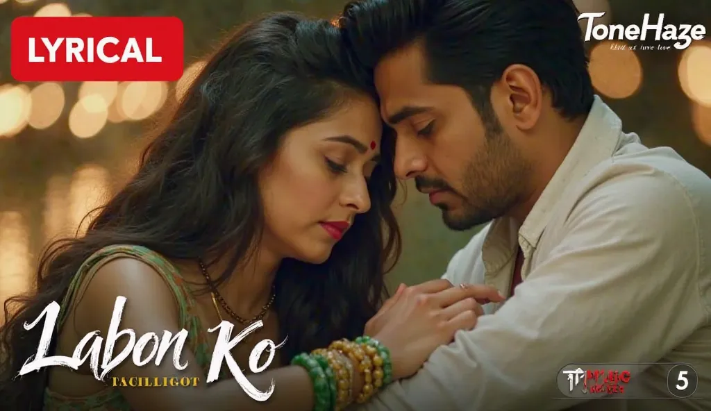 A romantic and emotional thumbnail featuring a beautiful woman (long wavy hair, a small bindi on her forehead, wearing green and golden bangles) and a handsome man (short, neatly trimmed hair, wearing a clean white outfit) sitting close to each other. Both...