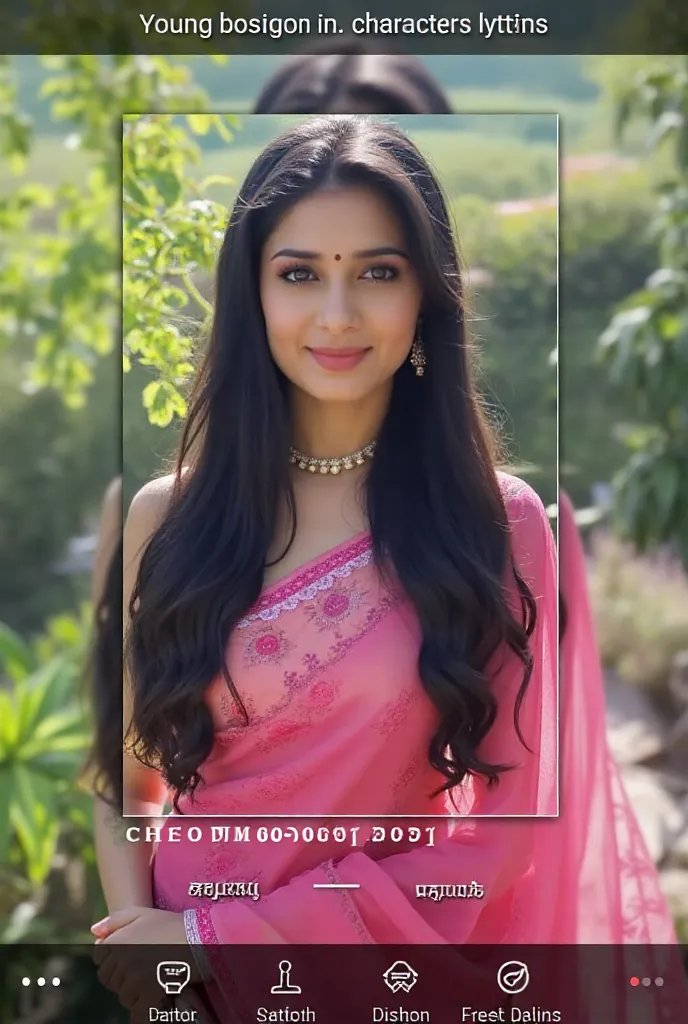 Make this girl wear a pink indian saree