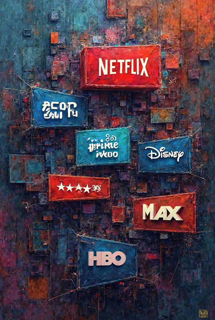 Netflix+Prime Video+zee5+ Hotstar+Disney plus+HBO Max logos in one picture 