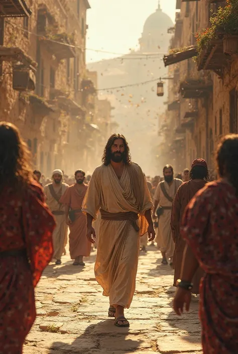 Jesus walking around Jerusalem 2,000 years ago