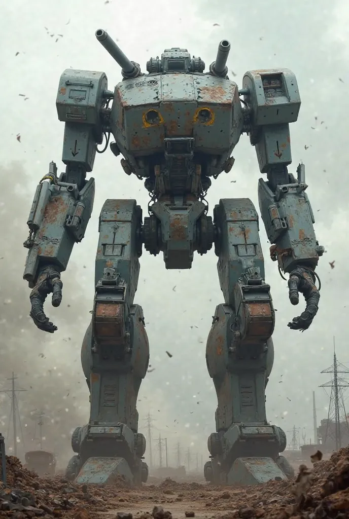 A war robot 
