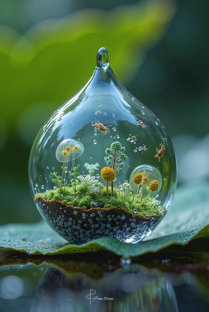 2. Microscopic Worlds: The Secret Life of a Miniature Ecosystem
Concept: A deep dive into a tiny, hidden world inside a droplet of water, revealing miniature creatures and plants that look like something out of science fiction.

Visual Prompt for Flux AI:
...