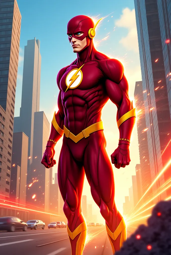 Barry Allen from the Flash 2D series designed