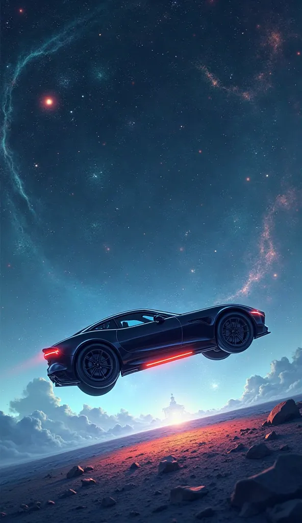 Cover album music, very simple, car and space theme