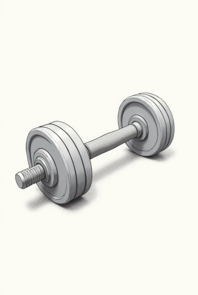 dumbell drawing illustration