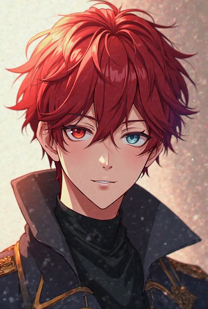 cool boy with red hair
anime