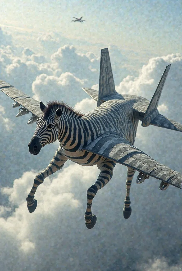 Zebra Body Bomber Plane