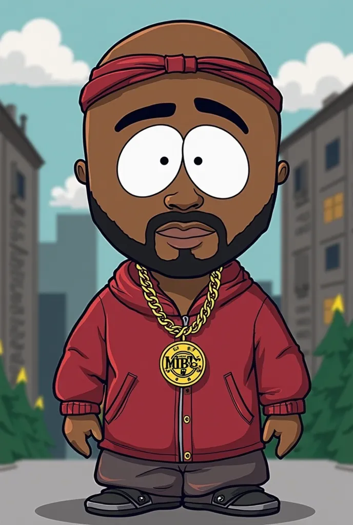 2Pac in form eines South Park characters