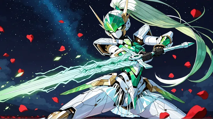 ((top quality)),( ultra high definition ),(very well detailed),( detailed description),(( best CG )),(masterpiece), Ultra Detailed Art ,Amazing Painting Art,(art with delicate details:1.5), Female Robot, Full mechanical mask with a beautiful pattern, long...