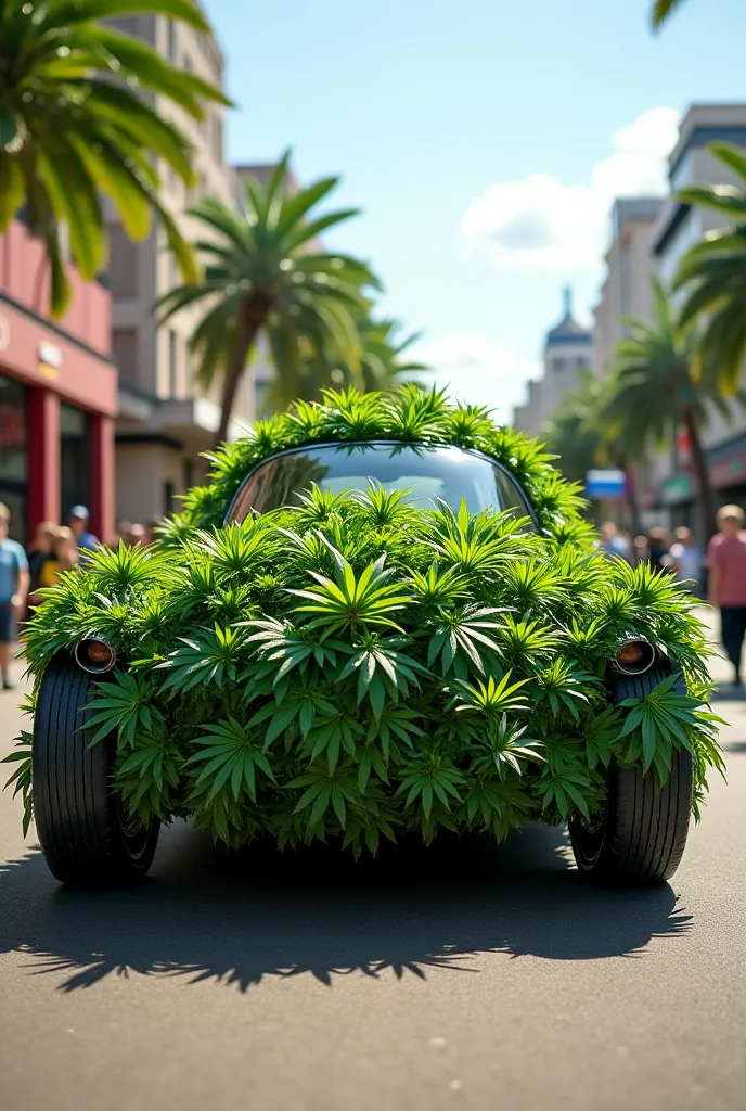 A car made of marijuana is perfect