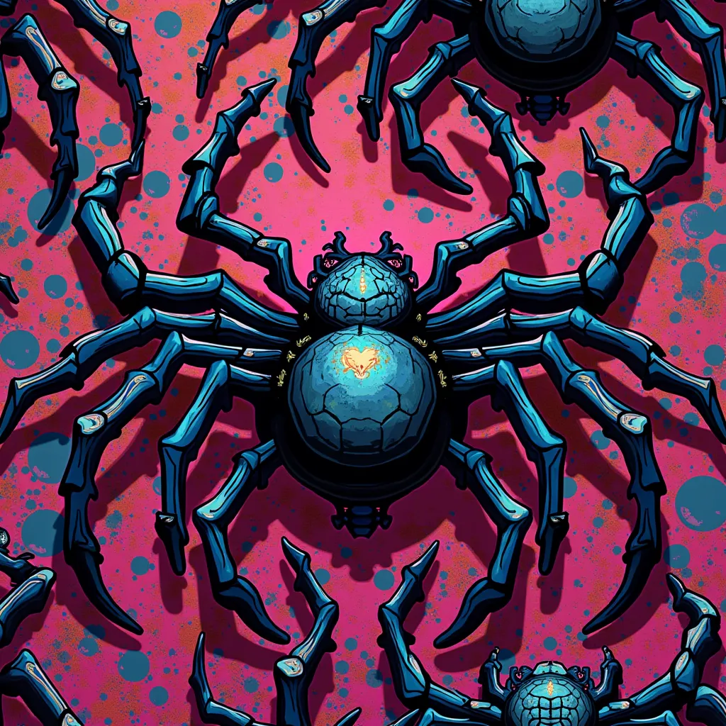 Spider Jinx Style Colorful Pattern Arcane Series