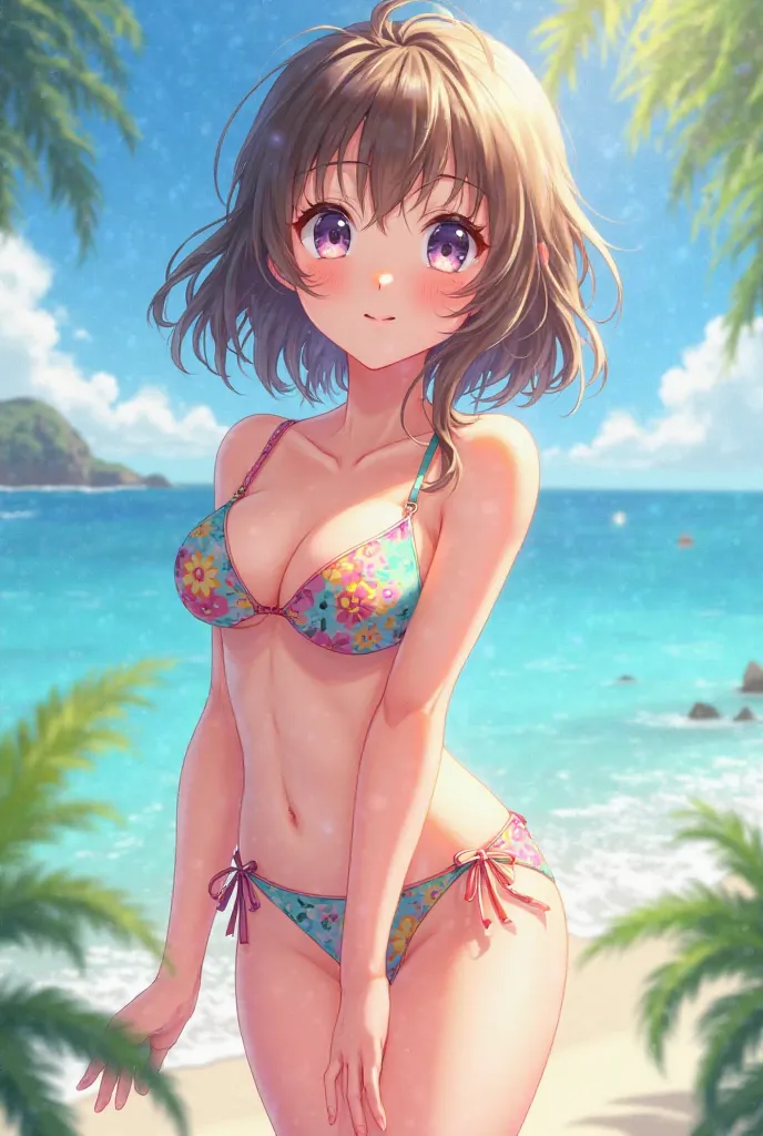 Anime girl in bikini