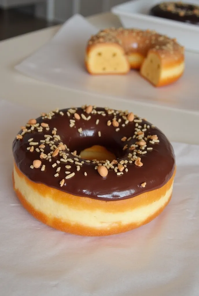 Make a donut menu and put this

" Nag hahanap ka ba ng ma i-iregalo para sa iyong pamilya, girlfriend, o kaibigan? Ito na ang hinahanap mo! Ang aming special donut, na mayroong chocolate sa loob,  masarap na at mura pa! At mabibili mo ito sa halagang liman...