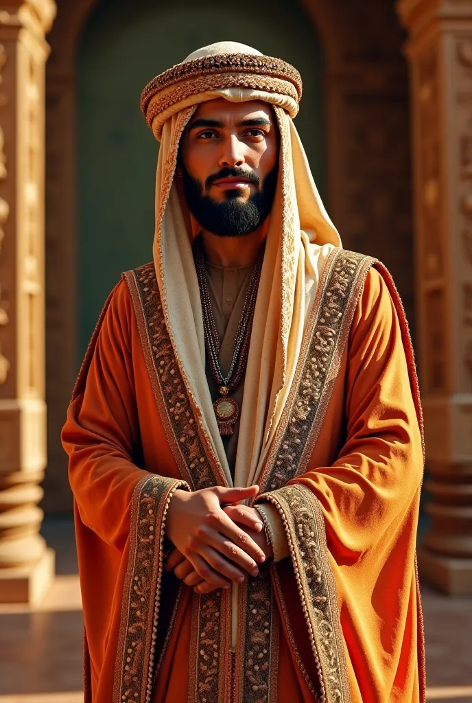 A picture of me wearing Arab clothes 