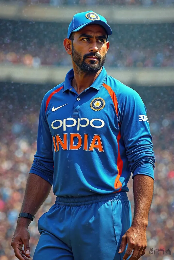 Ms Dhoni ki picture banao cricket uniform mai 