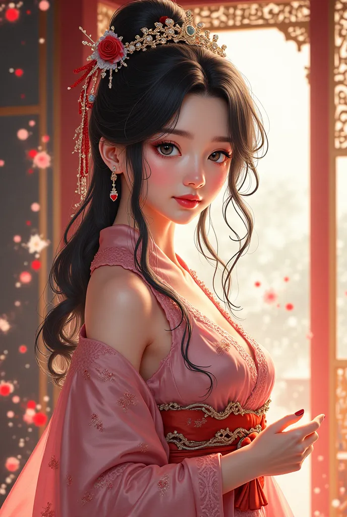 A beautiful anime imperial princess