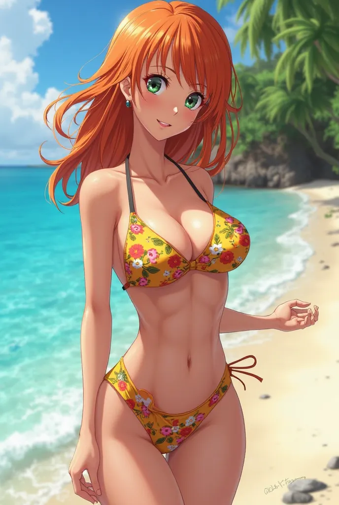 Nami in a swimsuit
