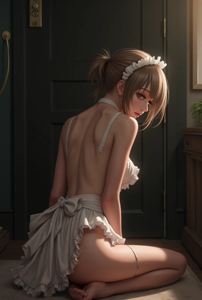 Maid nude bentover