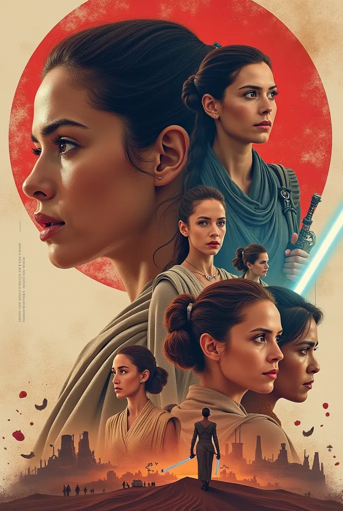 Collage of women from Star Wars