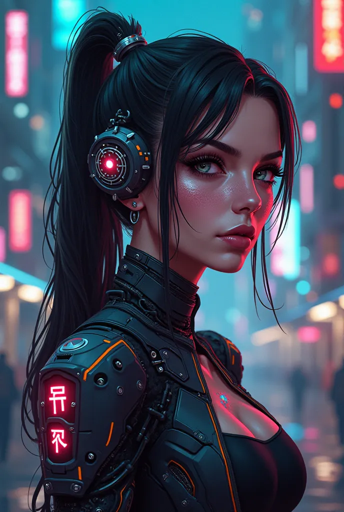 16 bit cyberpunk woman 