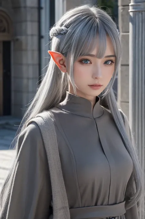 200-meter gray-haired  elf