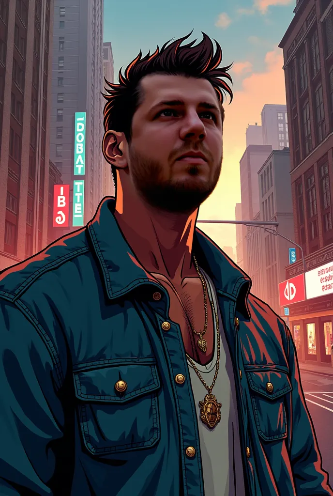 portrait in GTA san andreas style