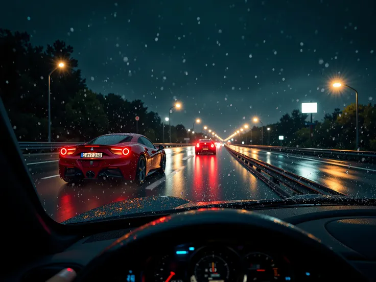 (0315) Theme: Night Racing on a Rainy Highway / 公路上的雨夜竞速 / 雨の夜のハイウェイレース