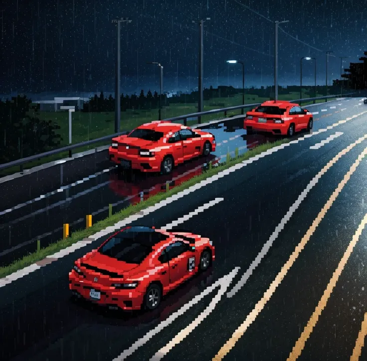 Rainy Night Highway Race