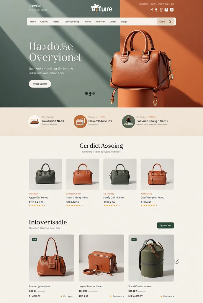 create website ui with 2 best color combination for ecommerce site