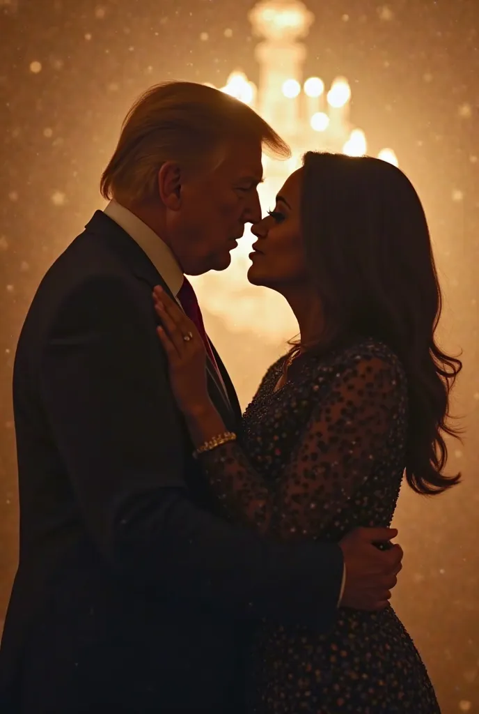 Video, love story Donald Trump  and Camala Harris
