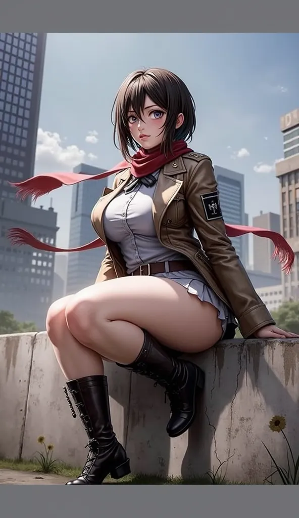 Mikasa Ackerman sexy pose 