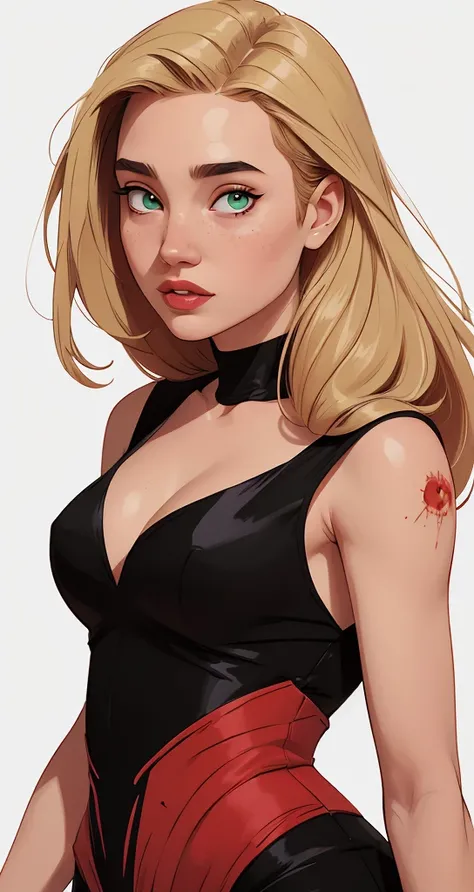  A cartoon close up :1.2), woman Cartoon image of a woman ,   sexy clothes  ,  Super cute, cartoon style illustration,  cartoon art style,  cartoon art style, digital illustration style,  highly detailed character design,  cute and detailed digital art ,  ...