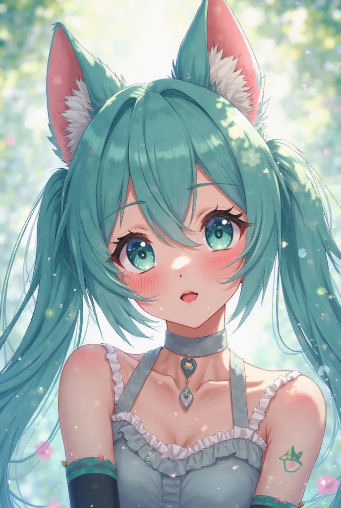 Anime drawing furry miku cute sexy 