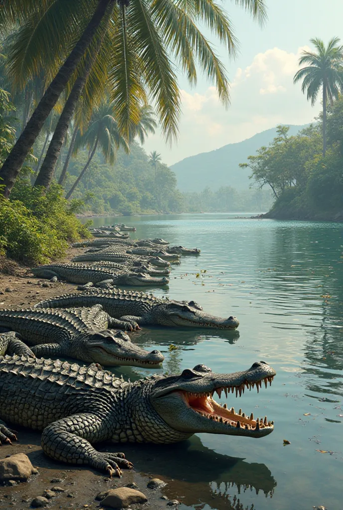 lake full of Crocs eager for the money of the poor 12 PM