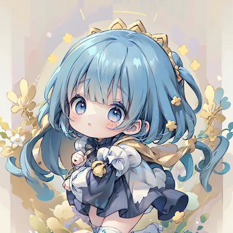 (((1 girl)))、 Star Fairy、vtuber-halfbody、(((top quality、masterpiece、 Best Combinations 、 golden ratio、Official Art、very detailed、very detailedな目)))、Super Detail,  from the front ,  headshot 、 Blue and white hair color、 short bangs above eyebrows  、short ha...